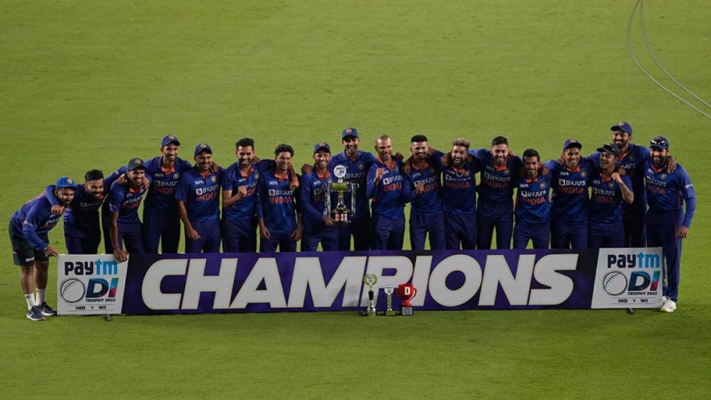 IND vs WI:- India won the ODI series
