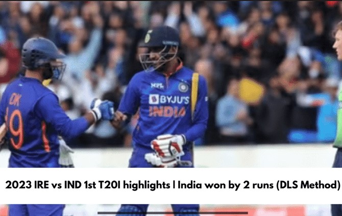 India vs Ireland 1st T20:- India won by DLS method India-vs-Ireland