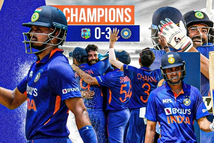 IND vs WI:- India won the ODI series
